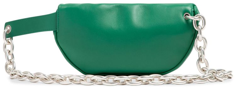 Bottega Veneta Mini The Pouch Belt Bag Racing GreenSilver