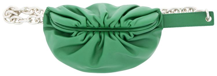 Bottega Veneta Mini The Pouch Belt Bag Racing GreenSilver