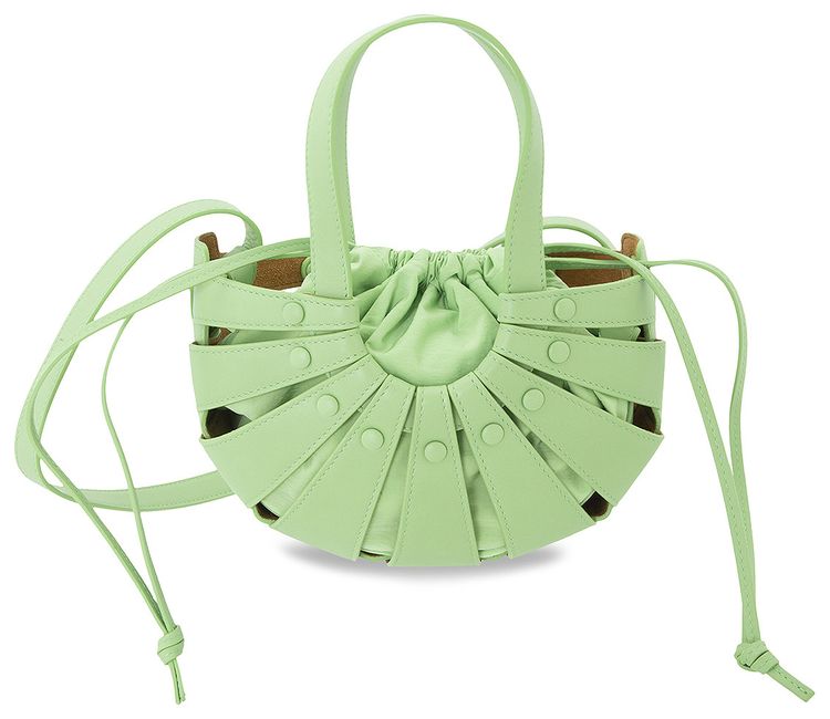 Bottega Veneta The Shell Bag PistachioSilver