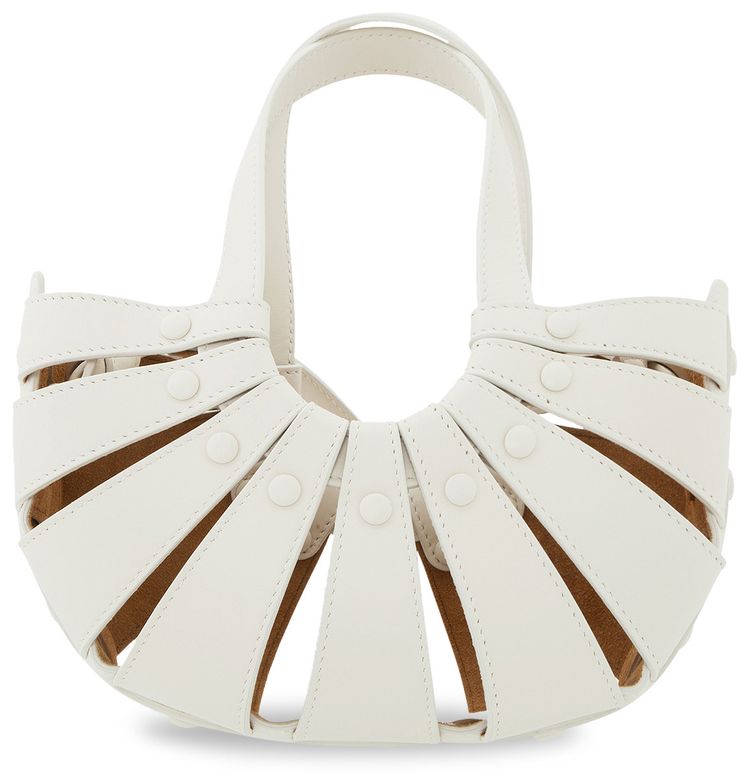 Bottega Veneta The Shell Bag WhiteFrostGold