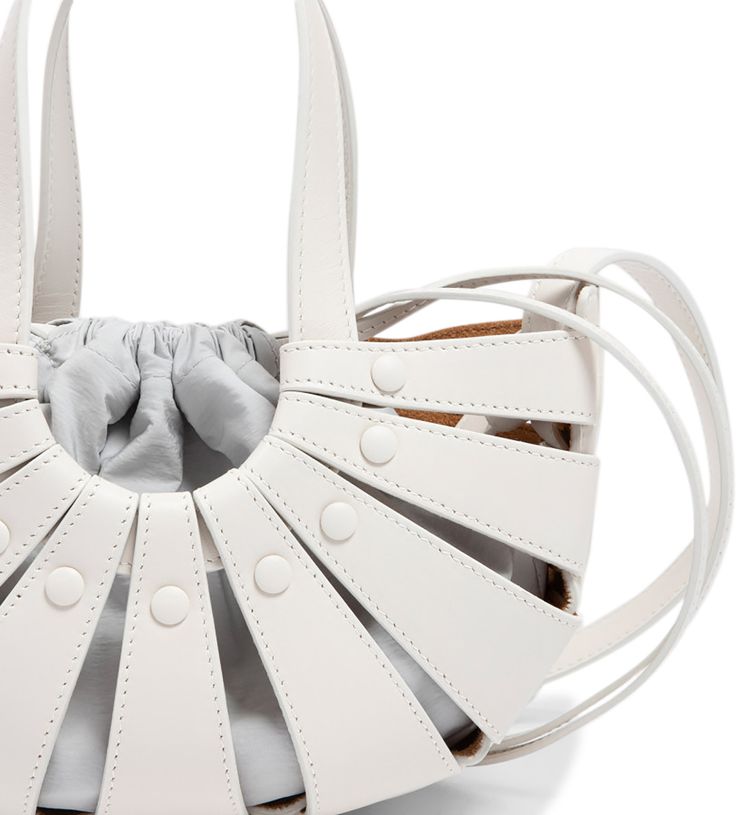 Bottega Veneta The Shell Bag WhiteFrostGold