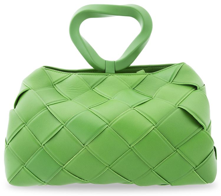 Bottega Veneta Ring Woven Bag LawnSilver