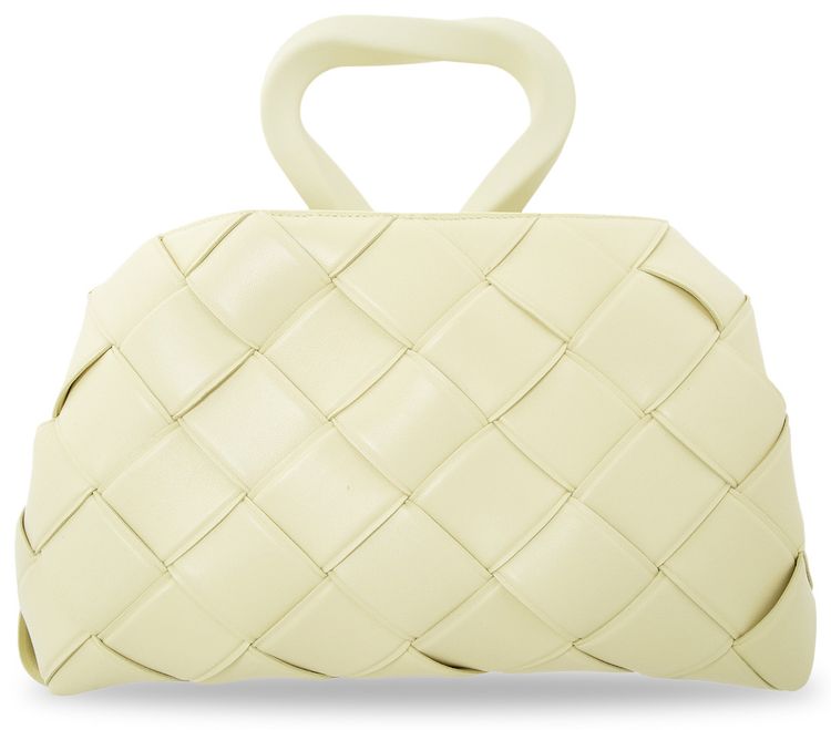 Bottega Veneta Ring Woven Bag Ice CreamSilver