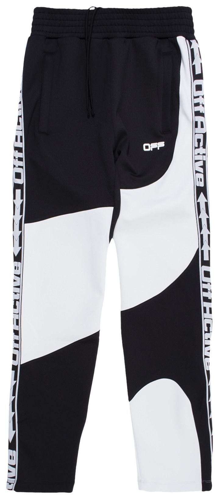 Off White Active Track Pant BlackWhite