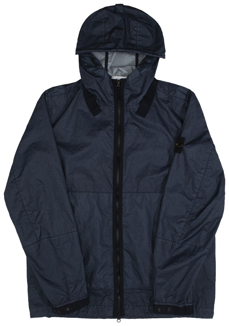Stone Island Membrana 3L TC Hooded Jacket Dark Blue