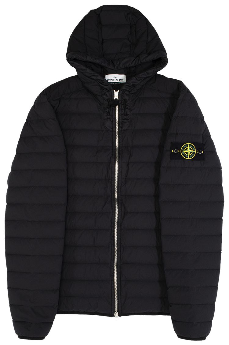 Stone Island Loom Woven Lightweight Down Jacket Black