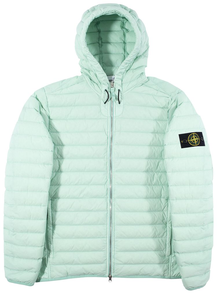 Stone Island Loom Woven Lightweight Down Jacket Aqua