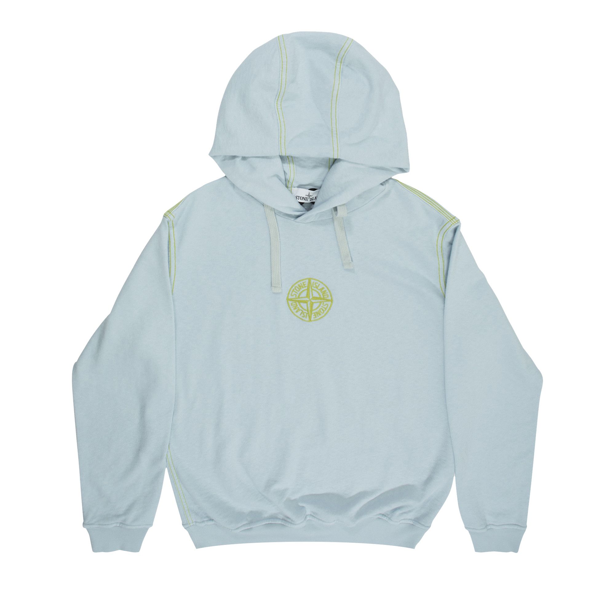 Buy Stone Island GD Logo Hooded Sweatshirt 'Sky Blue' - 741561159