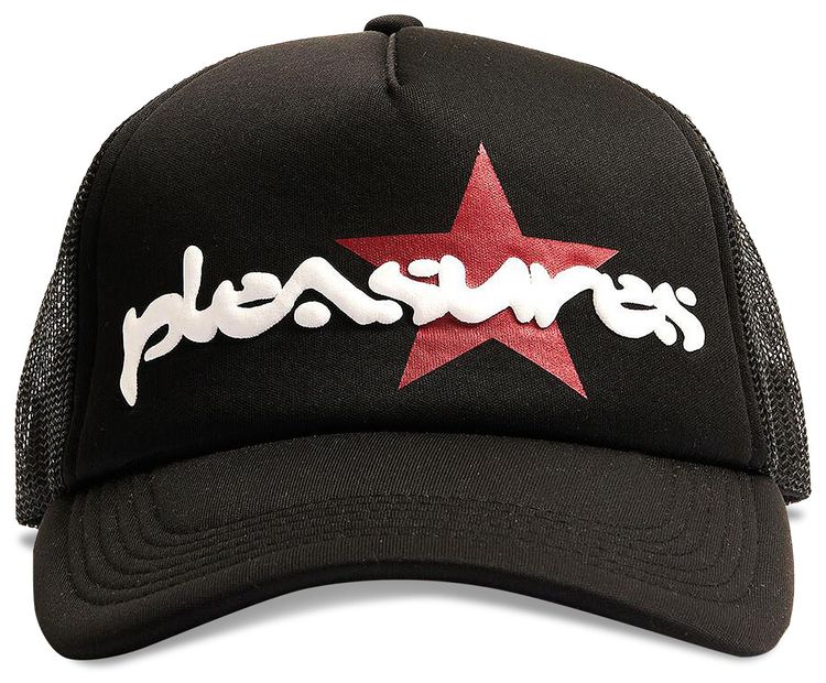 Pleasures Vibration Mesh Trucker Cap Black