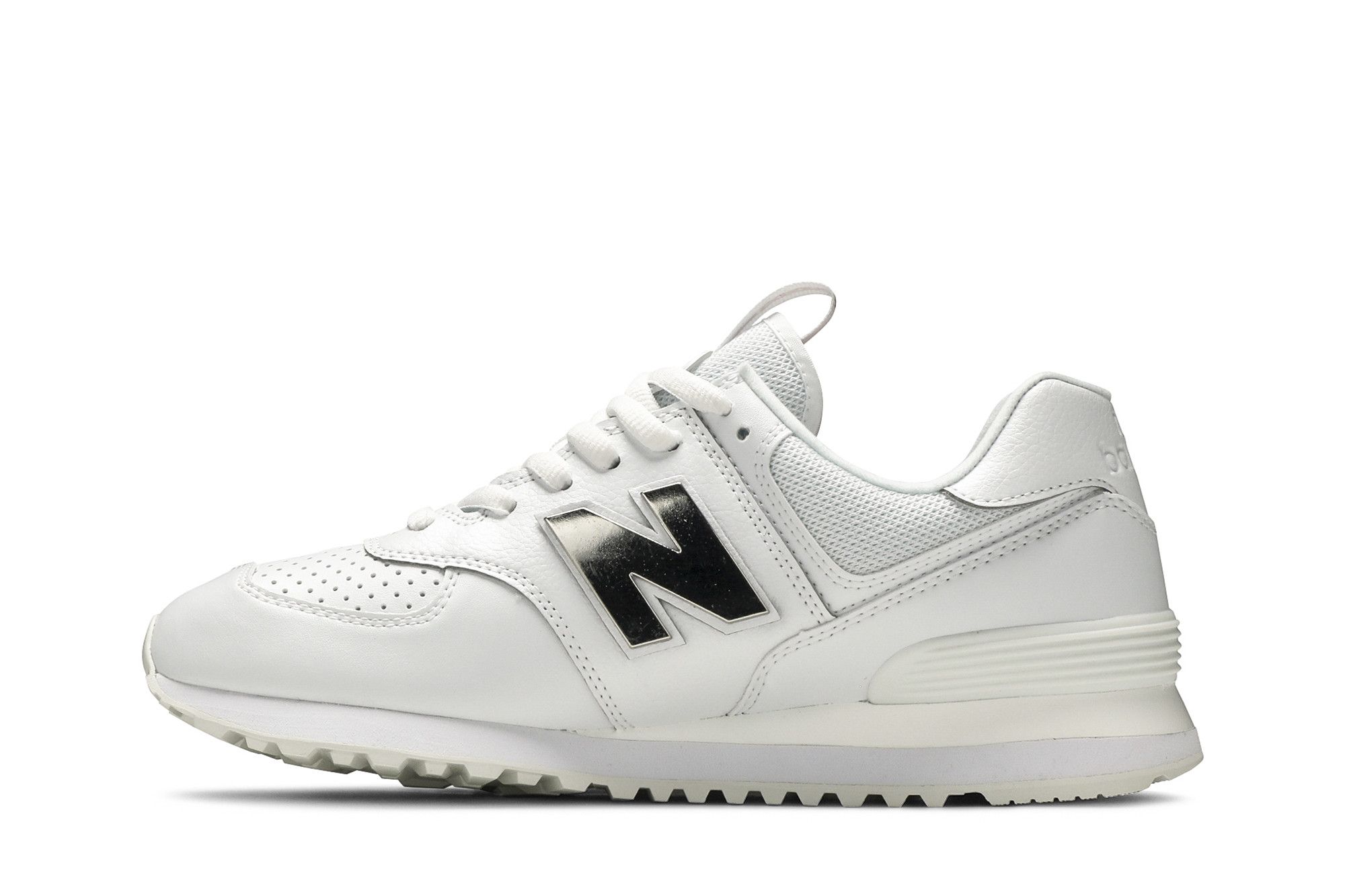 Size 5.5 574 'Metallic - White Neo Flame'