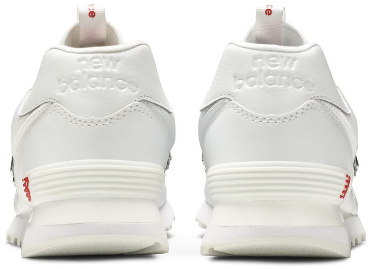New Balance 574 Metallic   White Neo Flame