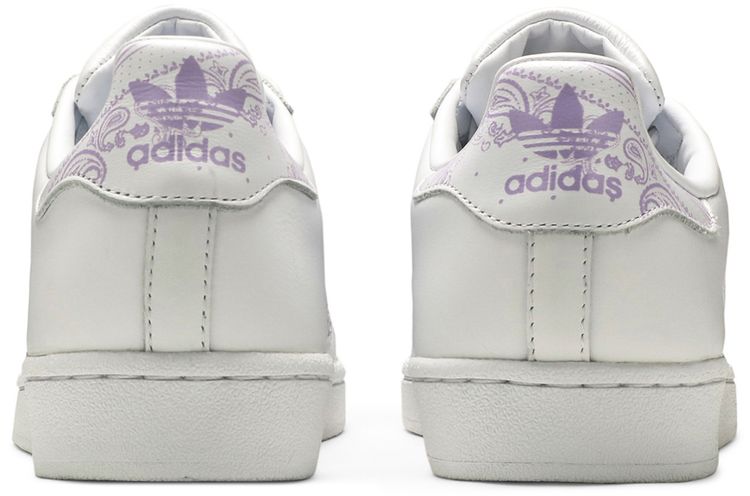 Adidas Superstar Paisley   White Purple Glow