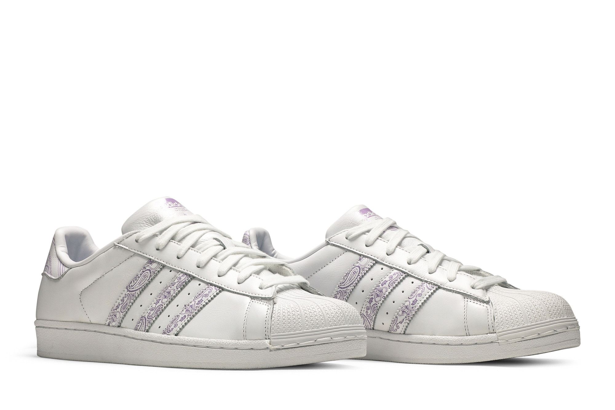 Adidas superstar purple glow top
