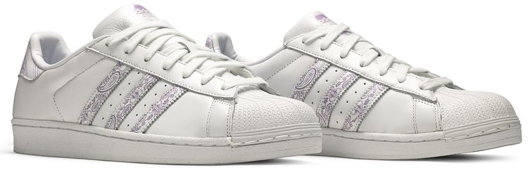 Adidas Superstar Paisley   White Purple Glow