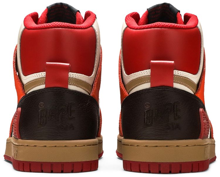 Bape Sta 93 HI Red Orange Light Sand