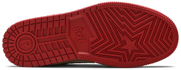 Bape Sta 93 HI Red Orange Light Sand