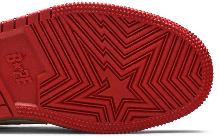 Bape Sta 93 HI Red Orange Light Sand