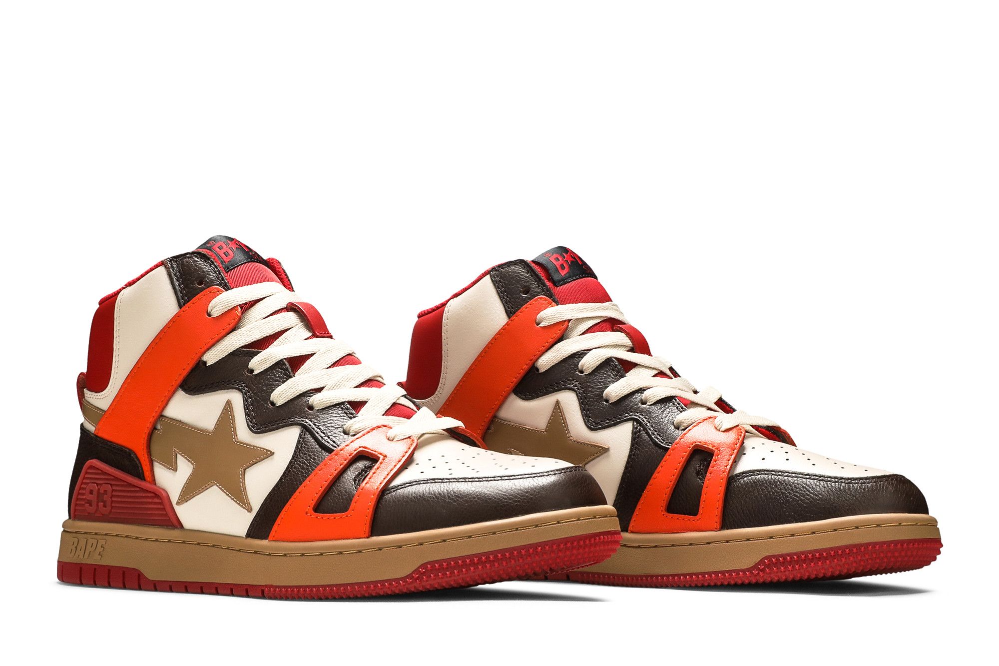 特価 Orange 'Red HI 93 Sta Bape Buy Light 001FWG701034X - Sand' 靴