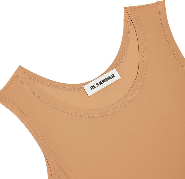 Jil Sander Round Neck Bodysuit Camel