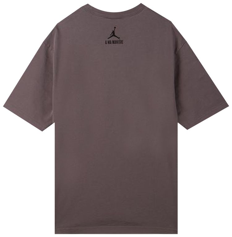 Air Jordan x A Ma Maniere Short Sleeve T Shirt  Violet OreBlack