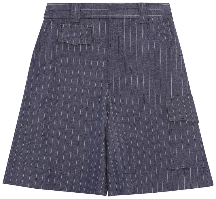 GANNI Stretch Stripe Socks Blue