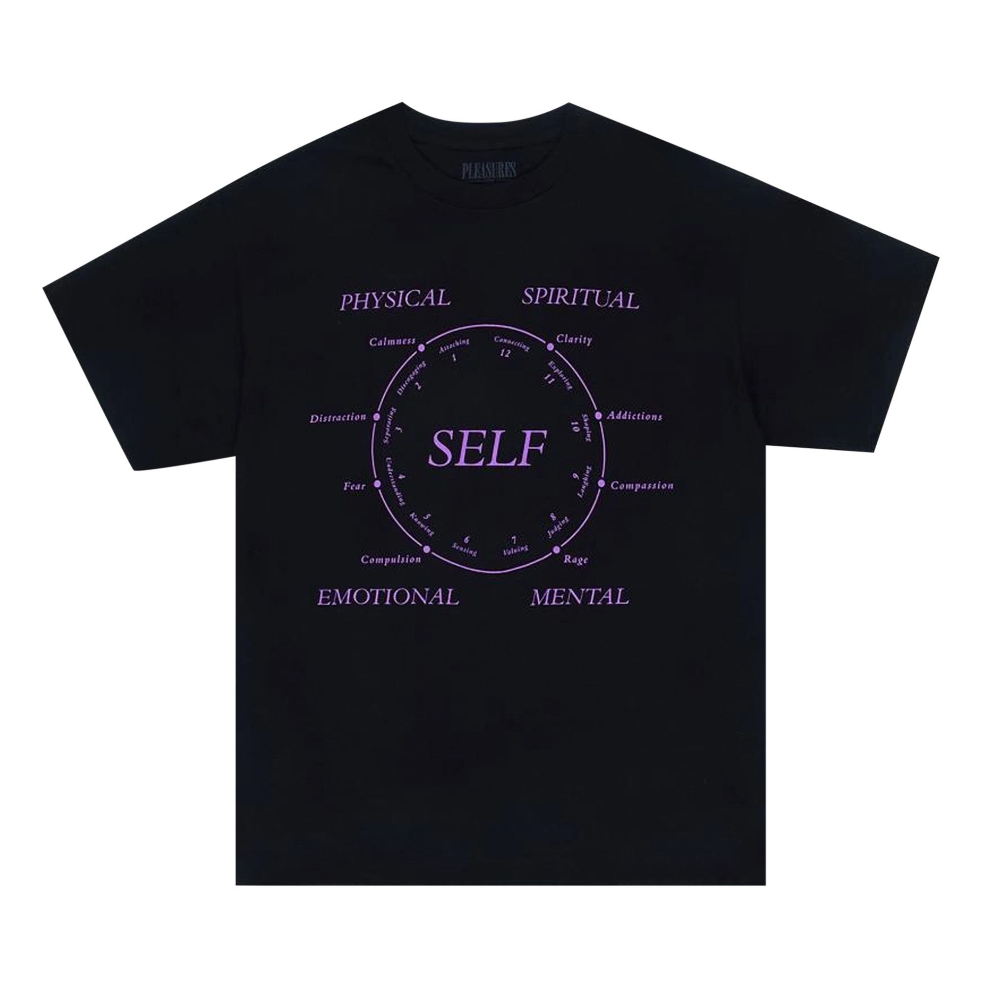 Buy Pleasures Clarity T-Shirt 'Black' - P21SP035 BLAC | GOAT