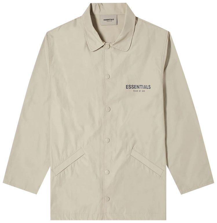 Fear of God Essentials Coaches Jacket Olive