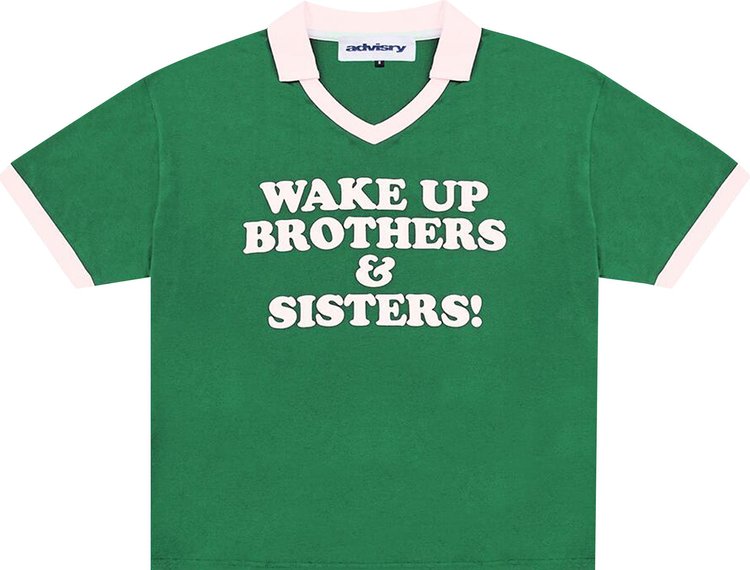 Advisry Wake Up Ringer Shirt Kelly Green