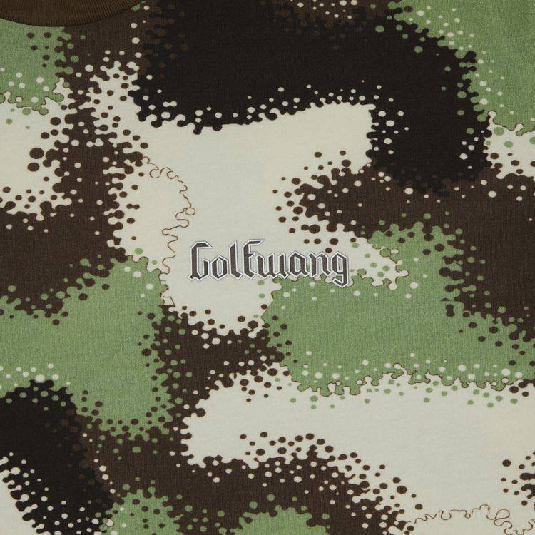 GOLF WANG Spray Camo Tee BrownGreenCream