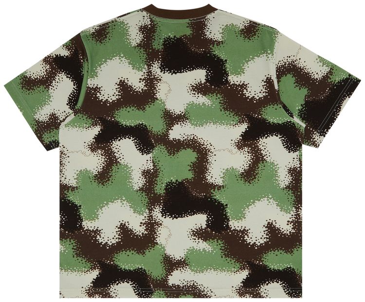 GOLF WANG Spray Camo Tee BrownGreenCream