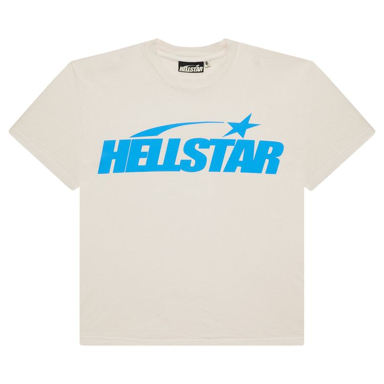Hellstar Classic T Shirt Regular Print WhiteBlue