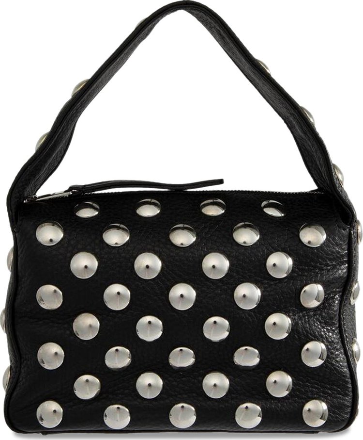 Khaite Elena Small Handbag With Silver Studs Black