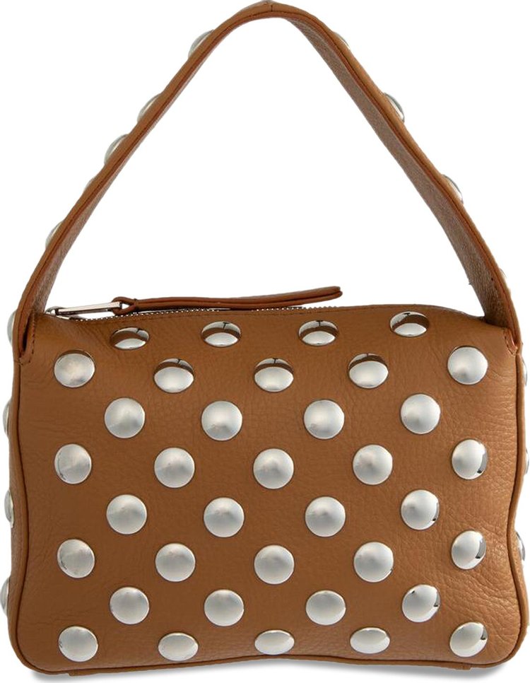 Khaite Elena Small Handbag With Silver Studs Nougat