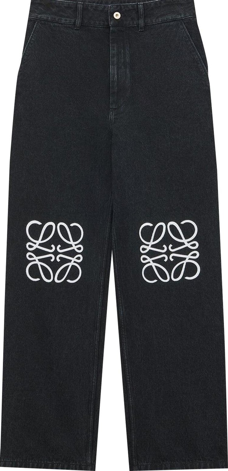 Loewe Anagram Baggy Jeans Black