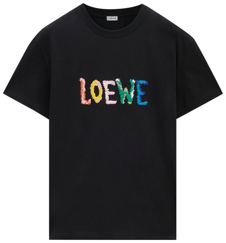 Loewe Relaxed Fit T Shirt Black