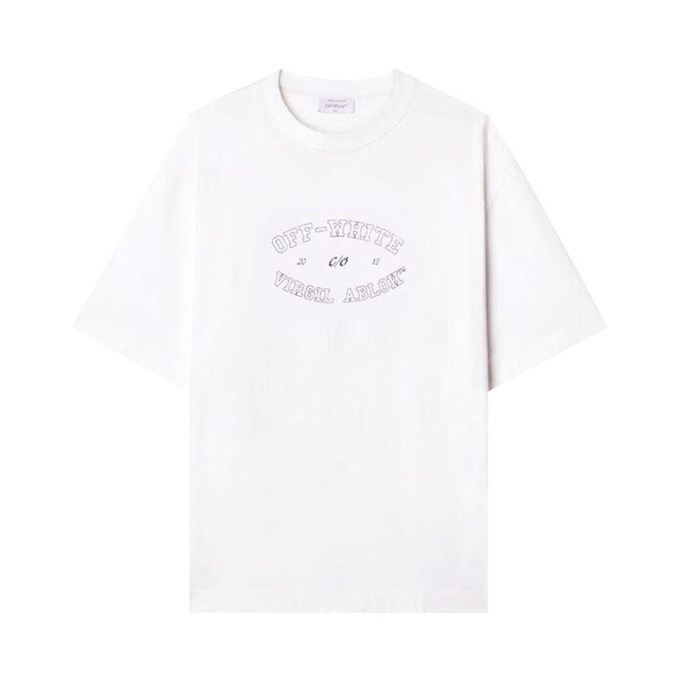 Off White College Skate Short Sleeve Tee WhiteBlack