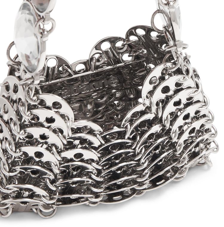 Rabanne 1969 Micro Mini Bag Silver
