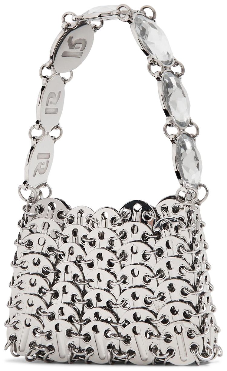 Rabanne 1969 Micro Mini Bag Silver