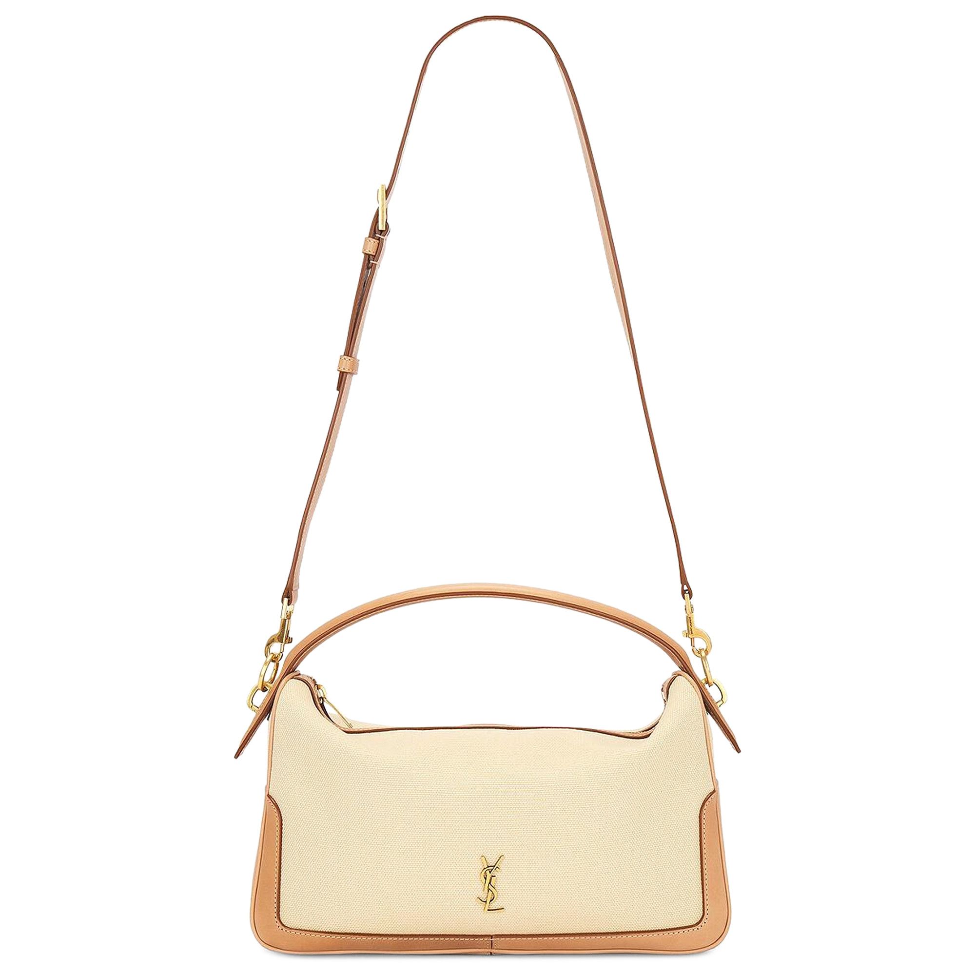Buy Saint Laurent Camera Supple Bag 'White/Vintage Brown