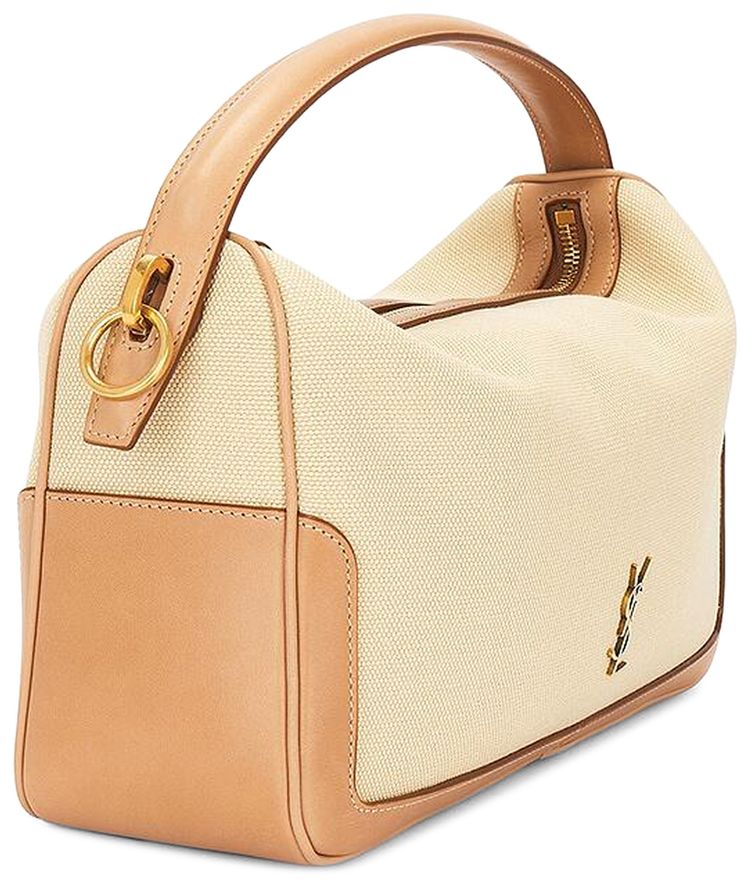 Saint Laurent Camera Supple Bag WhiteVintage Brown