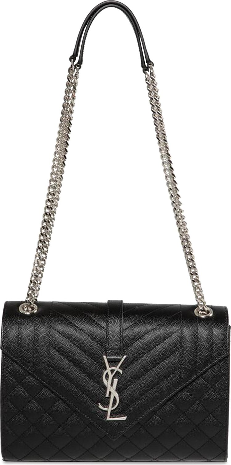 Saint Laurent Medium Envelope Shoulder Bag Black