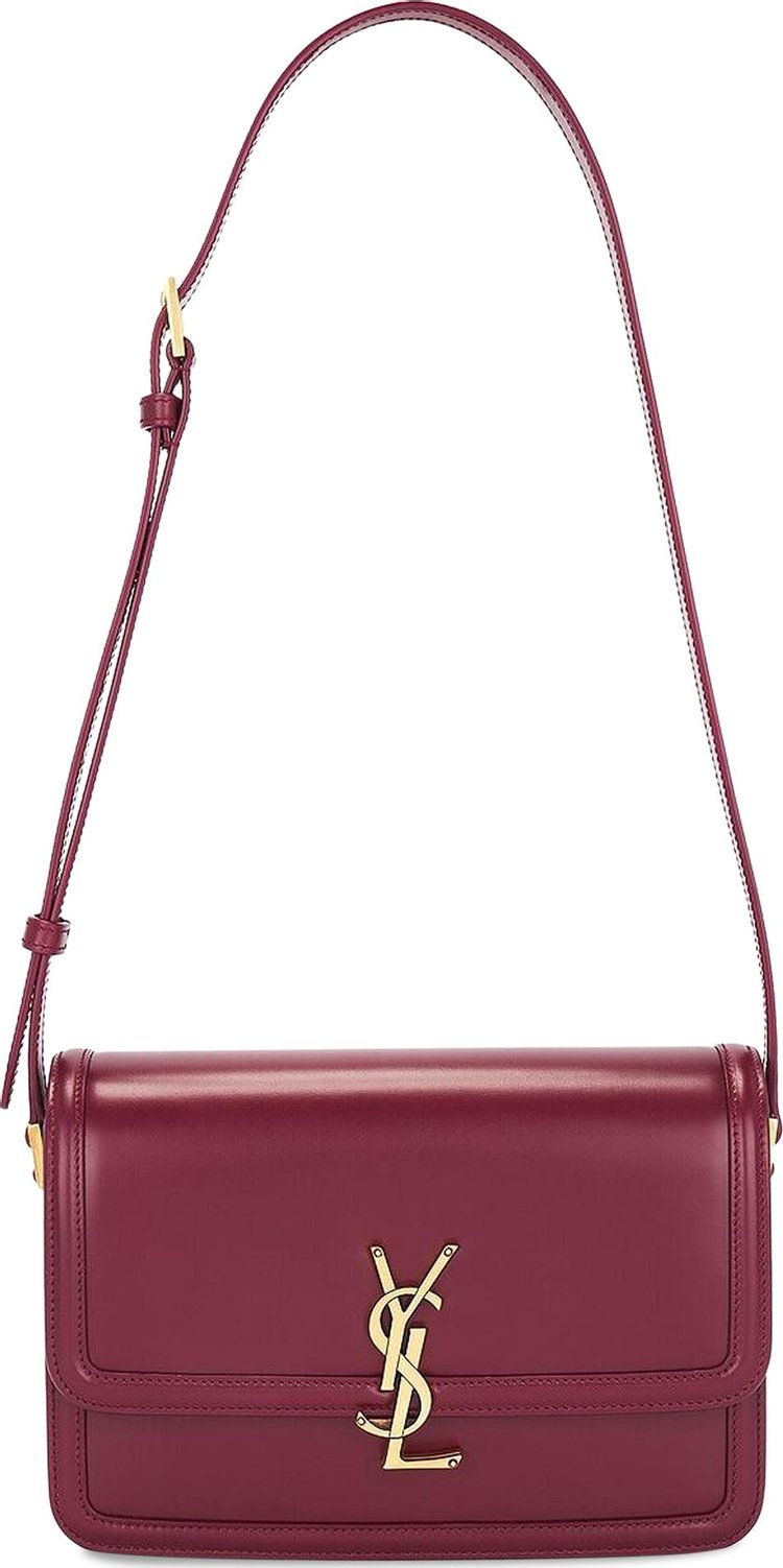 Saint Laurent Solferino Medium Satchel Dark Bordeaux