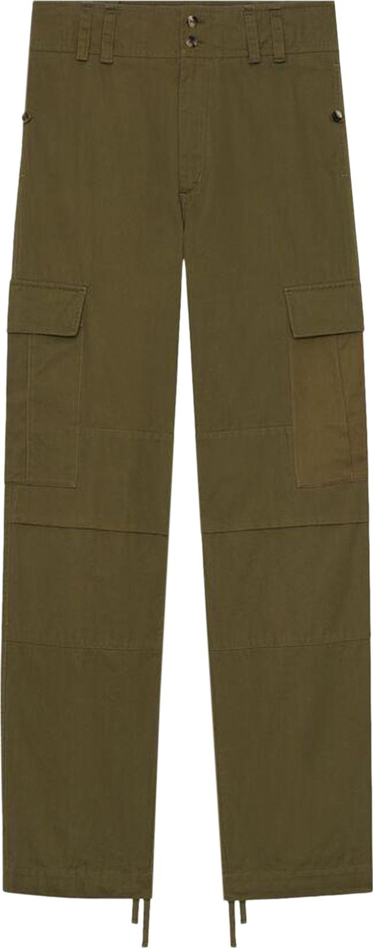 Saint Laurent Chinos Khaki Fonce