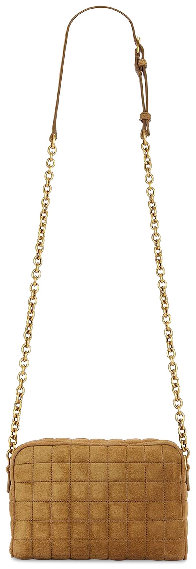 Saint Laurent Cassandre Matelasse Carre Mini Camera Bag Golden Leaf