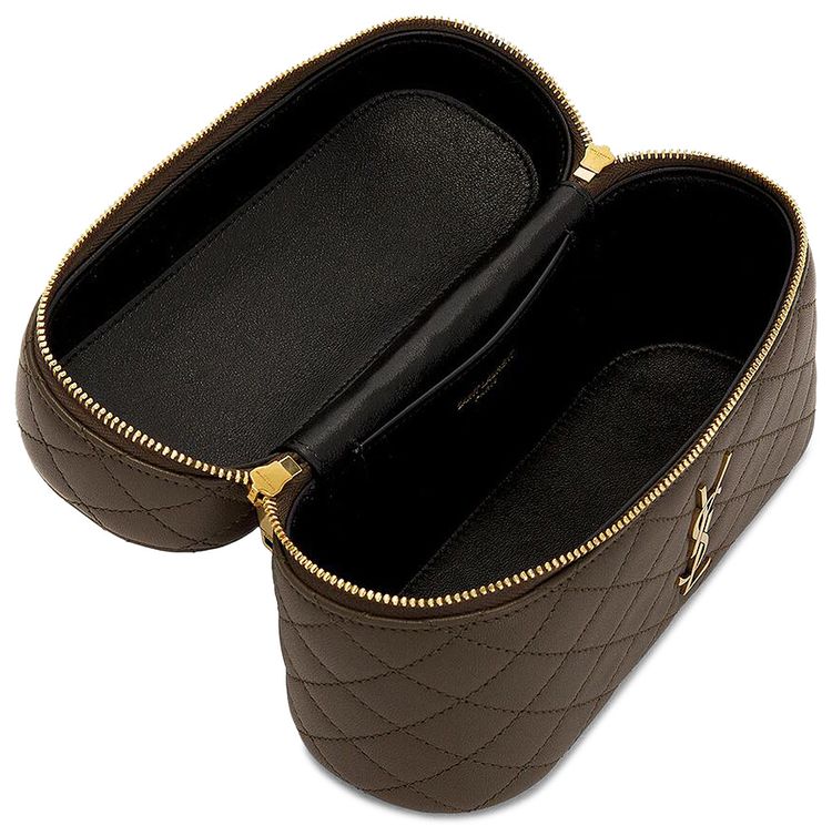 Saint Laurent Mini Vanity Bag With Strap Light Musk