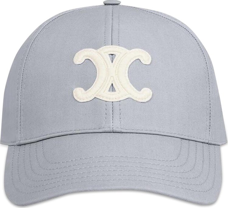 CELINE Casquette Baseball Triomphe Pearl Grey