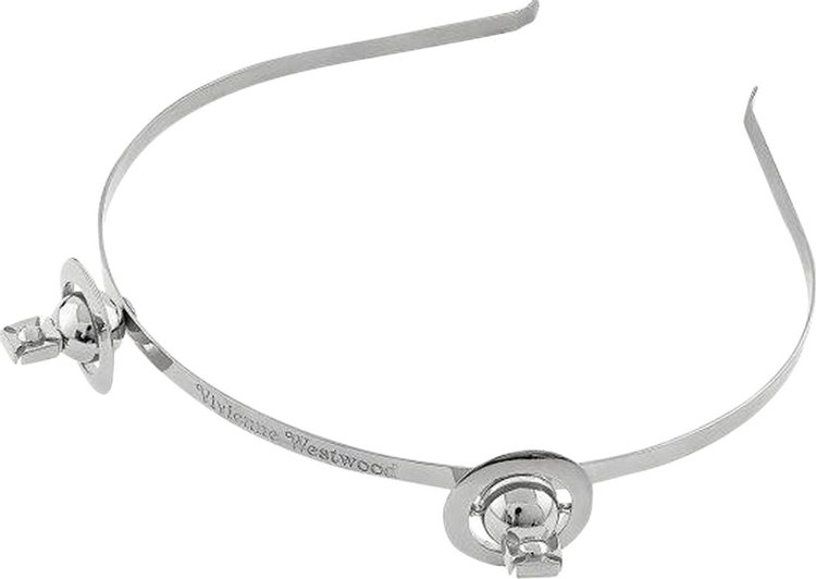 Vivienne Westwood Camilla Orb Alice Band Platinum