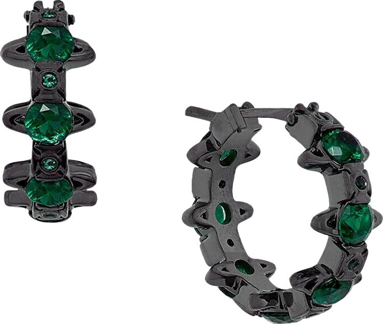 Vivienne Westwood Warwick Earrings BlackGreen