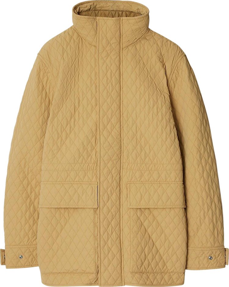 Burberry Quilted Coat Flax