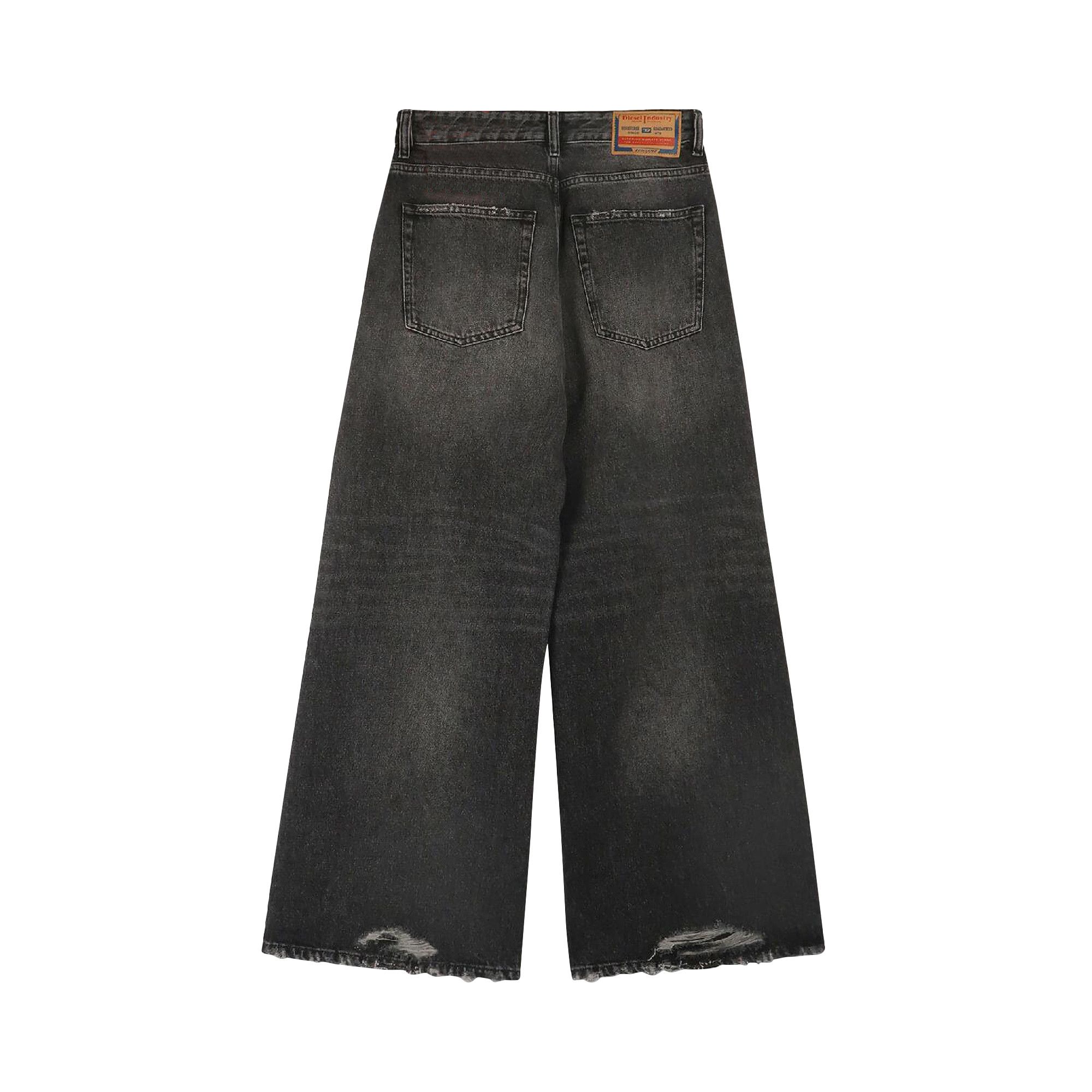Buy Diesel 1996 D-Sire Mid Rise Wide Leg Jeans 'Black